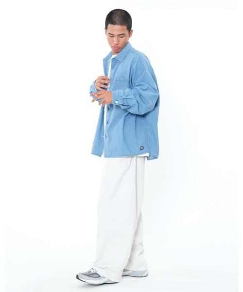KEBOZ(ケボズ)の「DENIM SHIRT(シャツ/ブラウス・メンズ・ブルー/インディゴブルー・M/L/XL)」の9枚目の写真