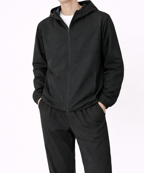 CORISCO(コリスコ)の「接触冷感ストレッチ吸水速乾フードブルゾン(M1)(パーカー・メンズ・ブラック/グレー・X-LARGE/MEDIUM/LARGE)」の8枚目の写真