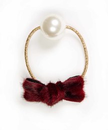 PLAIN CLOTHING | 【PLAIN CLOTHING】パールファーリボンヘアゴム(ヘアゴム)