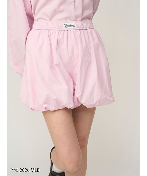 SNIDEL（スナイデル）の「【MLB】Sustainableバルーンショートパンツ（その他パンツ・レディース・ブルー/ピンク/グリーン・1/0）」の7枚目の写真