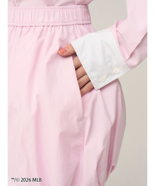 SNIDEL（スナイデル）の「【MLB】Sustainableバルーンショートパンツ（その他パンツ・レディース・ブルー/ピンク/グリーン・1/0）」の11枚目の写真