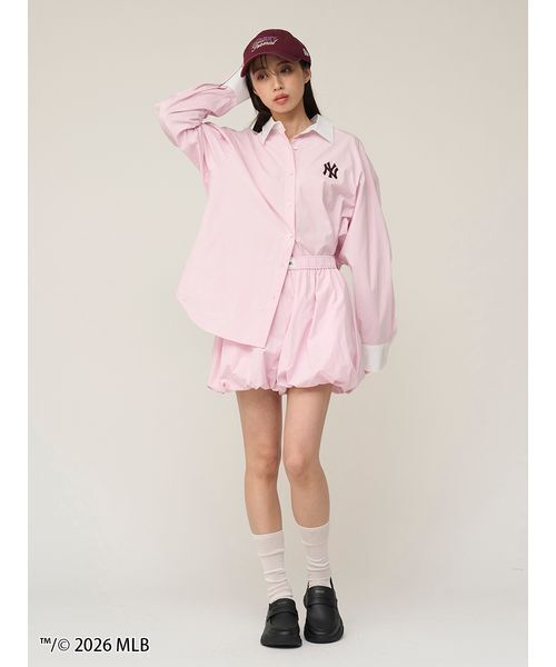 SNIDEL（スナイデル）の「【MLB】Sustainableバルーンショートパンツ（その他パンツ・レディース・ブルー/ピンク/グリーン・1/0）」の16枚目の写真