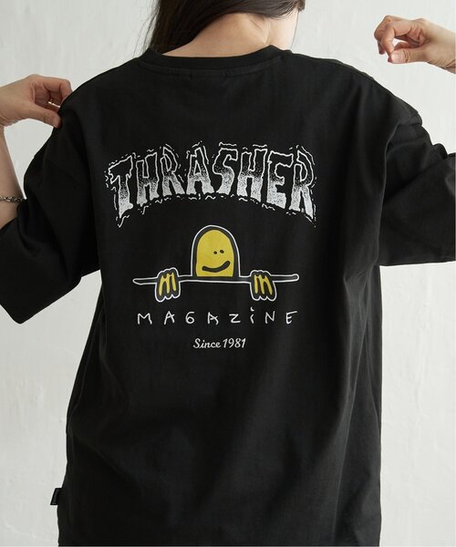 THRASHER(スラッシャー)の「THRASHER スラッシャー マークゴンザレスロゴTシャツ(Tシャツ/カットソー・メンズ・ブラック/グレー/ホワイト・M/L/LL)」の6枚目の写真