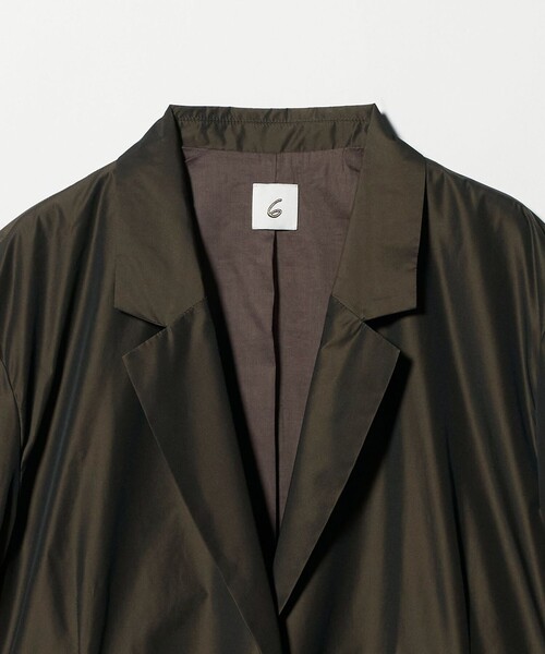 6（ロク）の「＜6(ROKU)＞ポリエステル 2B ジャケット（テーラードジャケット・レディース・ブラウン系/グレー系・36/38）」の7枚目の写真