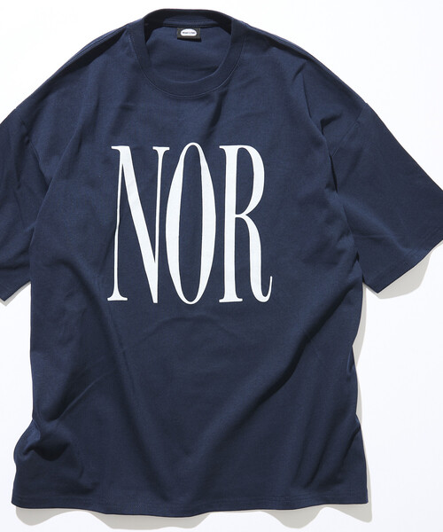 FREAK'S STORE(フリークスストア)の「限定展開 ビッグシルエット プリント クルーネック Tシャツ / NOR(Tシャツ/カットソー・メンズ・ネイビー/スミクロ/ホワイト/ブラウン・SMALL/MEDIUM/LARGE)」の4枚目の写真