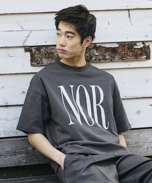 セール】限定展開 ビッグシルエット プリント クルーネック Tシャツ