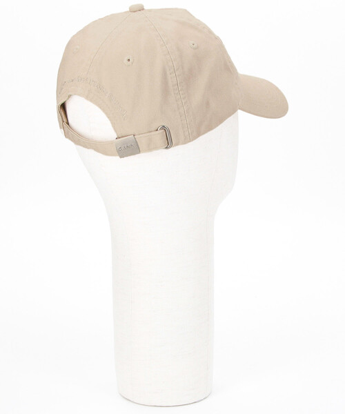 GANNI（ガニー）の「GANNI/ガニー Washed Cotton Canvas Cap / A6901 / ベースボール ロゴ キャップ（キャップ・レディース・オフホワイト・ONE SIZE）」の11枚目の写真