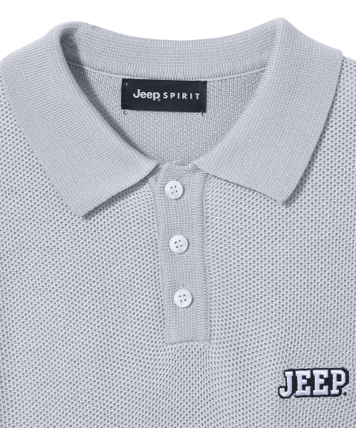 JEEP(ジープ)の「WAVY ワッフルカラー半袖ニット (JQ5KTU011LR)(ニット/セーター・レディース・その他・SMALL/MEDIUM/LARGE/X-LARGE)」の3枚目の写真