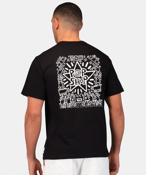 Alpha Industries(アルファインダストリーズ)の「Alpha Industries/アルファインダストリーズ/Keith Haring X Alpha GRAPHIC TEE POP SHOP/キース へリング グラフィック Tシャツ ポップショップ(Tシャツ/カットソー・メンズ・ブラック・SMALL/MEDIUM/LARGE/X-LARGE)」の6枚目の写真