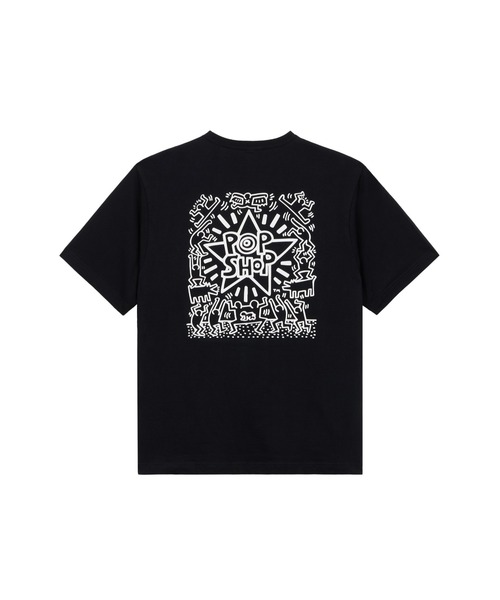 Alpha Industries(アルファインダストリーズ)の「Alpha Industries/アルファインダストリーズ/Keith Haring X Alpha GRAPHIC TEE POP SHOP/キース へリング グラフィック Tシャツ ポップショップ(Tシャツ/カットソー・メンズ・ブラック・SMALL/MEDIUM/LARGE/X-LARGE)」の2枚目の写真