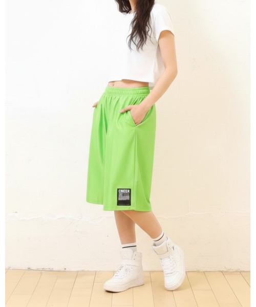 CHEER（チアー）の「ンプル無地ダンスバスケットパンツバスパン（その他パンツ・レディース・ブルー/ターコイズブルー/シルバー/レッド/ライム/ピンク/ブラック・XS/M/L/S）」の2枚目の写真