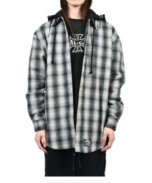 ALICE HOLLYWOOD（アリスハリウッド）の「OVERSIZE HOODED FLANNEL SHIRT（シャツ/ブラウス）」
