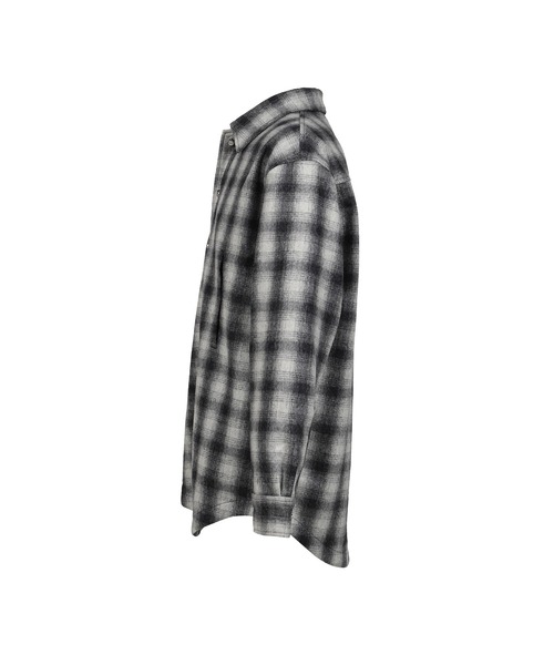 ALICE HOLLYWOOD(アリスハリウッド)の「OVERSIZE HOODED FLANNEL SHIRT(シャツ/ブラウス・メンズ・チャコールグレー/ホワイト・LARGE/X-LARGE/SMALL/MEDIUM)」の16枚目の写真