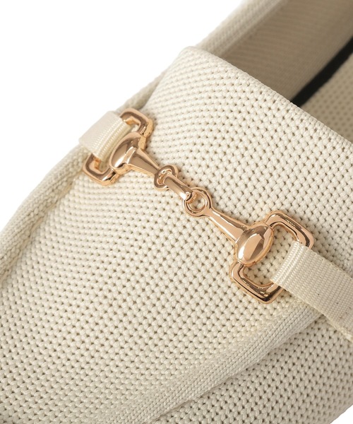 Green　Parks（グリーンパークス）の「洗えるニットローファー（ローファー・レディース・ブラック/アイボリー・L/M/S）」の10枚目の写真