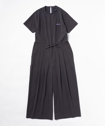 ROOPTOKYO（ループトウキョウ）の「THOUSAND MILE/サウザンドマイル SHORT SLEEVE ALL IN ONE ロゴ刺繍 ショートスリーブオールインワン 2026年春夏（つなぎ/オールインワン）」