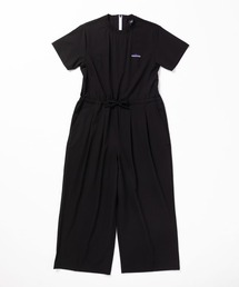 ROOPTOKYO（ループトウキョウ）の「THOUSAND MILE/サウザンドマイル SHORT SLEEVE ALL IN ONE ロゴ刺繍 ショートスリーブオールインワン 2026年春夏（つなぎ/オールインワン）」