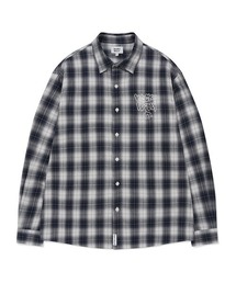 EMBROIDERED GRAPHIC CHECK LONG SLEEVE SHIRT