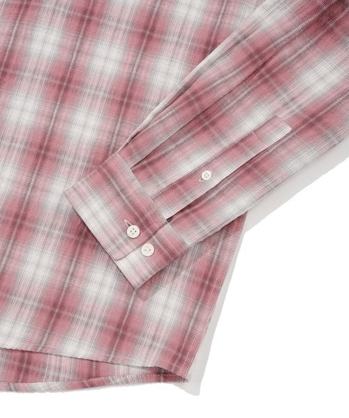 Wacky WiLLy（ワッキーウィリー）の「EMBROIDERED GRAPHIC CHECK LONG SLEEVE SHIRT（シャツ/ブラウス・メンズ・ネイビー/ピンク・SMALL/MEDIUM/LARGE）」の5枚目の写真