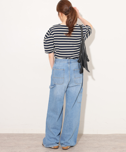 JOURNAL STANDARD relume（ジャーナルスタンダード　レリューム）の「タックデザインスリーブプルオーバー（Tシャツ/カットソー・レディース・ブラック/ホワイト/ネイビー・FREE）」の21枚目の写真