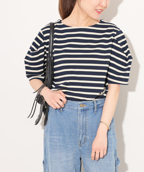JOURNAL STANDARD relume（ジャーナルスタンダード　レリューム）の「タックデザインスリーブプルオーバー（Tシャツ/カットソー・レディース・ブラック/ホワイト/ネイビー・FREE）」の22枚目の写真