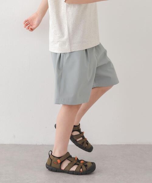 URBAN RESEARCH DOORS(アーバンリサーチドアーズ)の「『150サイズあり』『親子リンク』『UR TECH』サマシェアショーツ(KIDS)(その他パンツ・キッズ・チャコールグレー/グリーン・135/150/120)」の4枚目の写真