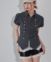 WHO'S WHO gallery（フーズフーギャラリー）の「【WEB限定カラーあり】ナポレオンパフスリブラウス（シャツ/ブラウス）」