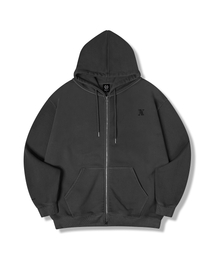 AVANDRESS | UNISEX AV OVERSIZED ZIP-UP PIGMENT BLACK(パーカー)