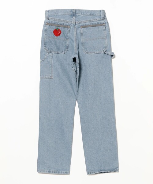fennica(フェニカ)の「Monitaly / CROCHET PAINTER PANTS 刺繍 デニムパンツ(デニムパンツ・メンズ・ブルー系その他・32inch/30inch)」の6枚目の写真
