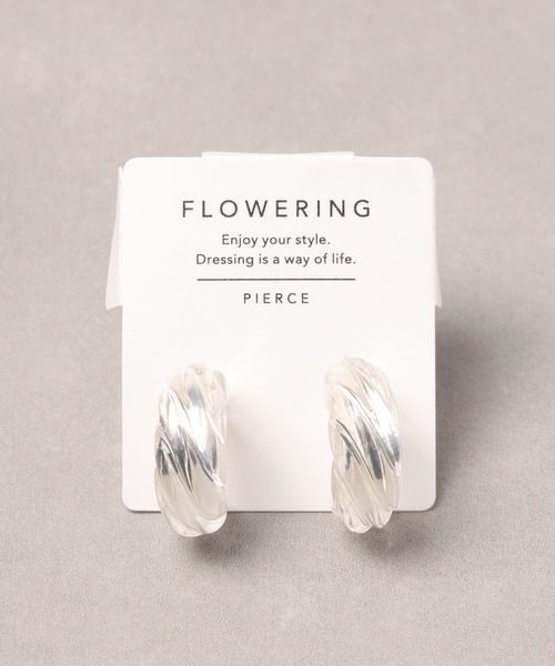 Flowering(フラワーリング)の「Clear Shiny/クリア/ドロップ/ピアス(ピアス(両耳用)・レディース・ブルー系1/その他1/その他/ブルー/クリア/ブルー系2・FREE)」の4枚目の写真