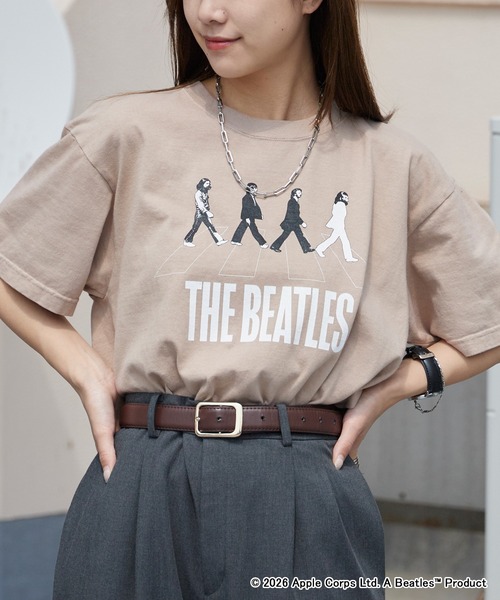 GOOD ROCK SPEED（グッドロックスピード）の「GOOD ROCK SPEED/グッドロックスピード  THE BEATLES ビートルズ プリントTシャツ バンドT 秋 秋服 2026年秋冬（Tシャツ/カットソー・メンズ・ホワイト/チャコールグレー/ベージュ・L/M/XL）」の3枚目の写真