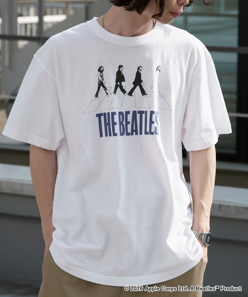 GOOD ROCK SPEED（グッドロックスピード）の「GOOD ROCK SPEED/グッドロックスピード  THE BEATLES ビートルズ プリントTシャツ バンドT 秋 秋服 2026年秋冬（Tシャツ/カットソー・メンズ・ホワイト/チャコールグレー/ベージュ・L/M/XL）」の2枚目の写真