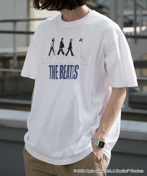 GOOD ROCK SPEED（グッドロックスピード）の「GOOD ROCK SPEED/グッドロックスピード  THE BEATLES ビートルズ プリントTシャツ バンドT 秋 秋服 2026年秋冬（Tシャツ/カットソー・メンズ・ホワイト/チャコールグレー/ベージュ・L/M/XL）」の7枚目の写真
