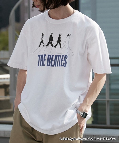 GOOD ROCK SPEED（グッドロックスピード）の「GOOD ROCK SPEED/グッドロックスピード  THE BEATLES ビートルズ プリントTシャツ バンドT 秋 秋服 2026年秋冬（Tシャツ/カットソー・メンズ・ホワイト/チャコールグレー/ベージュ・L/M/XL）」の8枚目の写真