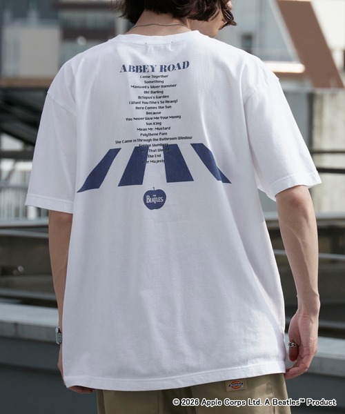 GOOD ROCK SPEED（グッドロックスピード）の「GOOD ROCK SPEED/グッドロックスピード  THE BEATLES ビートルズ プリントTシャツ バンドT 秋 秋服 2026年秋冬（Tシャツ/カットソー・メンズ・ホワイト/チャコールグレー/ベージュ・L/M/XL）」の5枚目の写真
