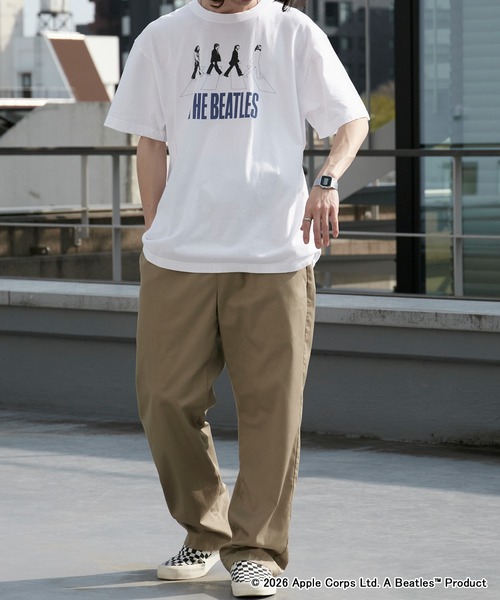 GOOD ROCK SPEED（グッドロックスピード）の「GOOD ROCK SPEED/グッドロックスピード  THE BEATLES ビートルズ プリントTシャツ バンドT 秋 秋服 2026年秋冬（Tシャツ/カットソー・メンズ・ホワイト/チャコールグレー/ベージュ・L/M/XL）」の4枚目の写真