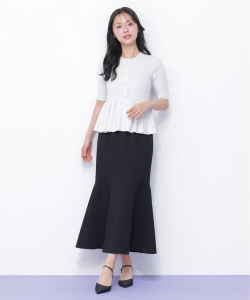 JILL by JILL STUART（ジルバイジルスチュアート）の「ラメモールペプラムニット半袖（ニット/セーター・レディース・ピンク/グレー/ブルー/ホワイト・FREE）」の20枚目の写真