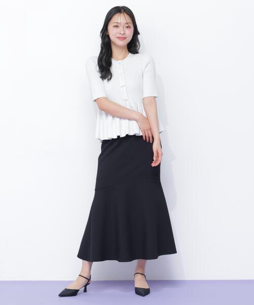 JILL by JILL STUART（ジルバイジルスチュアート）の「ラメモールペプラムニット半袖（ニット/セーター・レディース・ピンク/グレー/ブルー/ホワイト・FREE）」の21枚目の写真