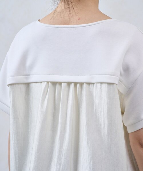 Jena espace merveilleux(ジェナ エスパスメルヴェイユ)の「裾ドロスト異素材カットソー(Tシャツ/カットソー・レディース・ブラック/オフホワイト・FREE)」の15枚目の写真