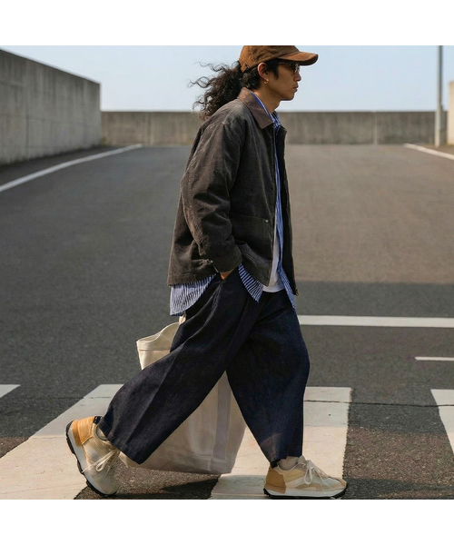 ARTISTWEAR（アーティストウェア）の「[2COLORS] ツートンカラーコーデュロイワークジャケット（デニムジャケット・レディース・ネイビー/ブラウン・MEDIUM/LARGE/X-LARGE）」の2枚目の写真