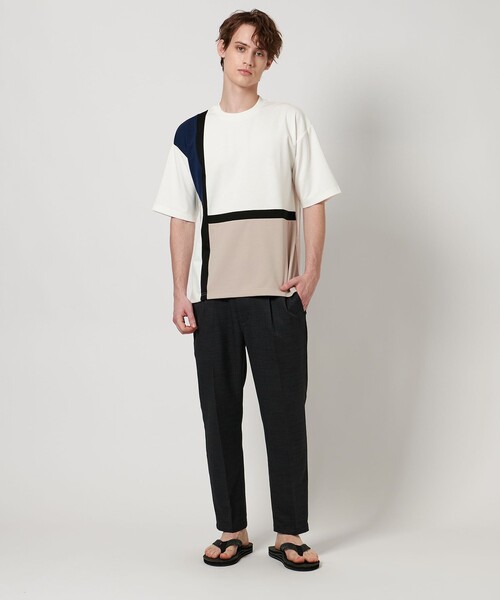 A DAY IN THE LIFE UNITED ARROWS(アデイインザライフユナイテッドアローズ)の「ポンチ キリカエ クルーネックカットソー<A DAY IN THE LIFE>(Tシャツ/カットソー・メンズ・その他2/その他1・S/XL/L/M)」の4枚目の写真