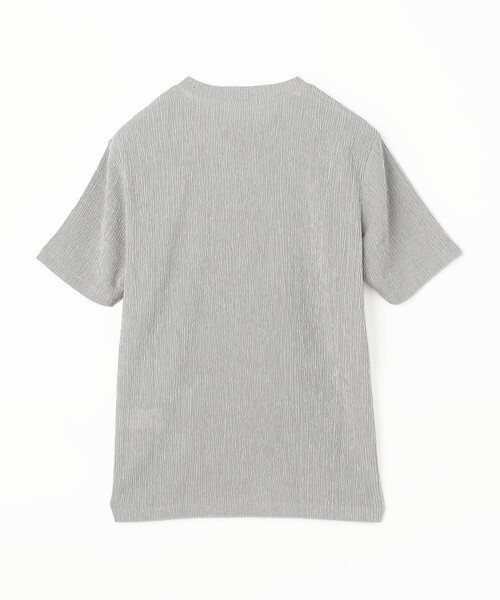 MONSIEUR NICOLE(ムッシュニコル)の「メランジジャカードニット VネックTシャツ(ニット/セーター・メンズ・ライトグレー/ネイビー/ブラック・XL/M/L)」の16枚目の写真