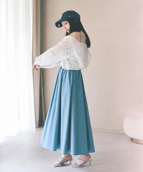 PROPORTION BODY DRESSING（プロポーションボディドレッシング）の「ボリュームキャミジャンスカ / 1216140508（ワンピース・レディース・ブルー/ブラック/ピンク・MEDIUM/P/S）」の13枚目の写真