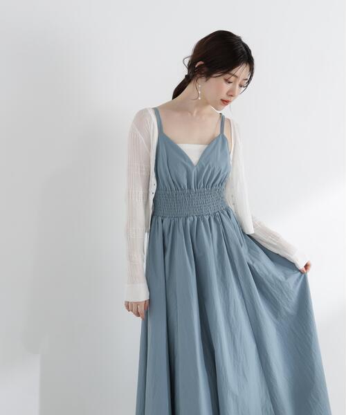 PROPORTION BODY DRESSING（プロポーションボディドレッシング）の「ボリュームキャミジャンスカ / 1216140508（ワンピース・レディース・ブルー/ブラック/ピンク・MEDIUM/P/S）」の9枚目の写真