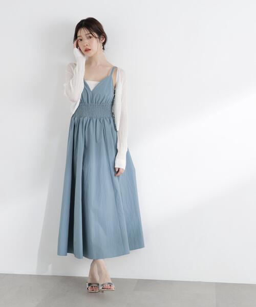 PROPORTION BODY DRESSING（プロポーションボディドレッシング）の「ボリュームキャミジャンスカ / 1216140508（ワンピース・レディース・ブルー/ブラック/ピンク・MEDIUM/P/S）」の8枚目の写真