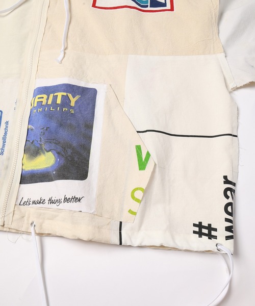 DISCOVERED(ディスカバード)の「Eco Bag Patchwork Anorak Shirts(パーカー・メンズ・その他1/その他2・FREE)」の6枚目の写真