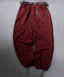 SITRY（シトリー）の「Ponte Knit Wide Silhouette Sweat Pants With Belt ＆ Wallet Chain/ポンチ ベルト付き ウォレットチェーン付き ドローコード ワイドスウェットパンツ（スウェットパンツ）」
