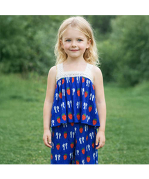 MINIDOU（ミニドウ）の「スウィートベリー キッズ サマー レース 上下セット（セットアップ）」