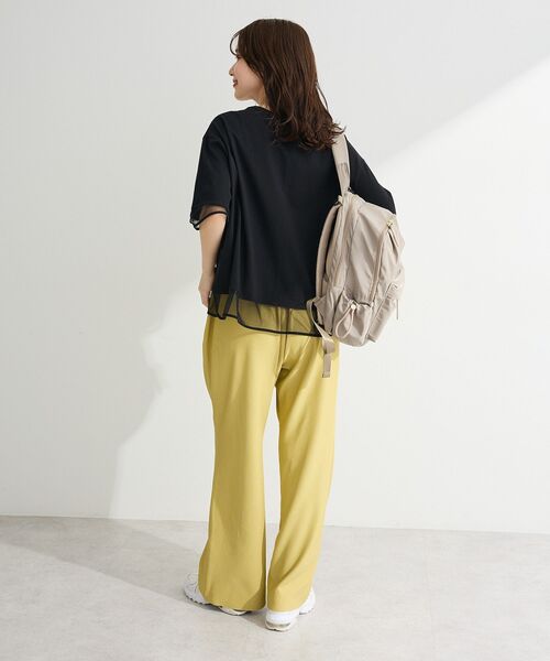 Green Parks(グリーンパークス)の「【適ON】遮熱チュールドッキングプルオーバー(Tシャツ/カットソー・レディース・グリーン/ブラック/オフホワイト/その他7・FREE)」の8枚目の写真