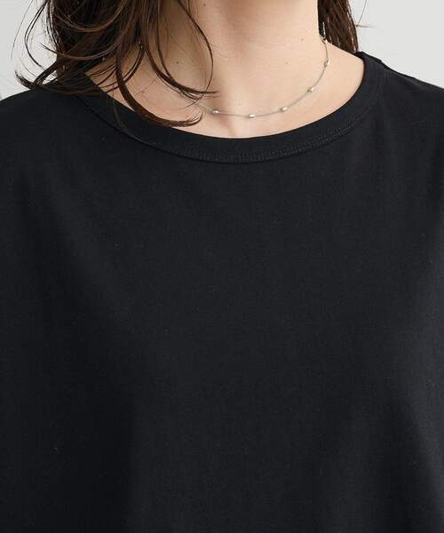 Green Parks(グリーンパークス)の「【適ON】遮熱チュールドッキングプルオーバー(Tシャツ/カットソー・レディース・グリーン/ブラック/オフホワイト/その他7・FREE)」の12枚目の写真