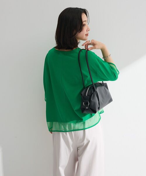 Green Parks(グリーンパークス)の「【適ON】遮熱チュールドッキングプルオーバー(Tシャツ/カットソー・レディース・グリーン/ブラック/オフホワイト/その他7・FREE)」の20枚目の写真